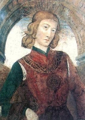 Portrait Of Amadeus Ix Duke Of Savoy Fresco After 1474 San Domenico Church Turin Italy