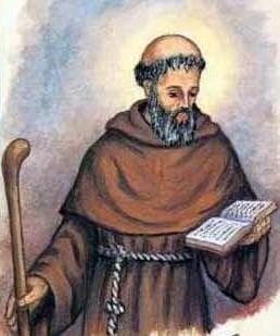 Detail Of An Italian Blessed Christopher Of Romagna Holy Card By Bertoni Date Unknown