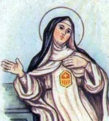 Detail Of An Antique Italian Holy Card Of Blessed Mary Of The Nativity By Bertoni Date Unknown