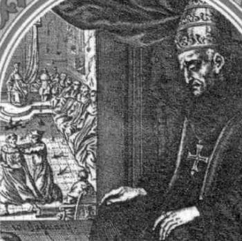 Detail of An Antique Pope Saint Agatho Holy Card Date And Artist Unknown