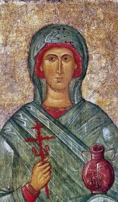 14Th Century Byzantine Icon of Saint Anastasia of Sirmium