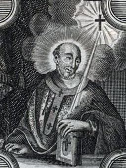 Detail of An Illustration of Saint Bardo of Mainz Date And Artist Unknown