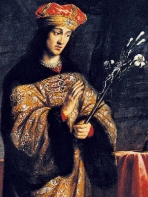 Detail of The Painting Saint Casimir Jagiellon By Daniel Schultz C1670 Saint Casimir Church Cracow Poland