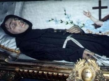 Photograph of The Incorrupt Body of Saint Charles of Sezze
