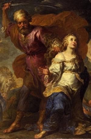 Detail From The Painting Martyrdom of Saint Dymphna And Saint Gerebernus By Gerard Seghers Early 17Th Century Staatsgalerie Im Neuen Schloss Schleißheim Germany