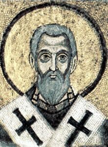 Detail of A Mosaic of Saint Epiphanius of Salamis In The Cathedral of Saint Sophia In Kyiv Ukraine Photographer Unknown Artist Unknown