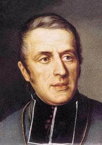 Detail of The 1854 Painting of Saint Eugene De Mazenod Artist Unknown