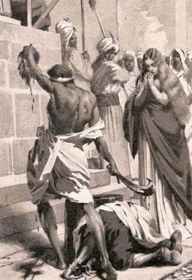 Detail From Martyrdom of Saint Leocricia And Saint Eulalia of Cordoba By Josep Segrelles Plate For Historia De España C1910