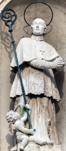 Statue of Saint Gregorio Barbarigo By Giovanni Marchiori Date Unknown Church of San Rocco Venice Italy Photographed On 1 November 2016 By Didier Descouens