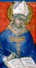 Image of Saint Hilary of Arles From An 14Th Century Manuscript