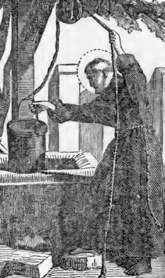 Pictorial Lives of The Saints Illustration For Saint John The Silent