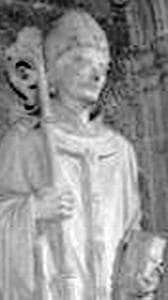 Statue of Saint Justus of Canterbury Rochester Cathedral Sculptor Unknown Taken In May 2006 By Polylerus