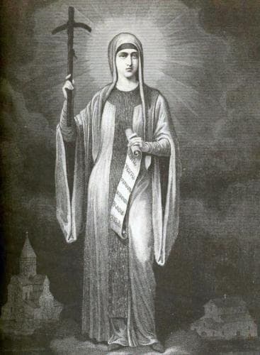 Illustration of Saint Nino of Georgia By Mikhail Sabinin 1882