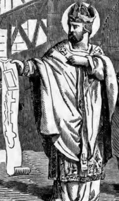 Pictorial Lives of The Saints Illustration of Saint Paternus of Avranches