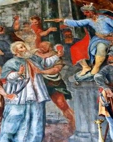 Detail of A Painting of The Martyrdom of Saint Procopius of Taormina Date And Artist Unknown